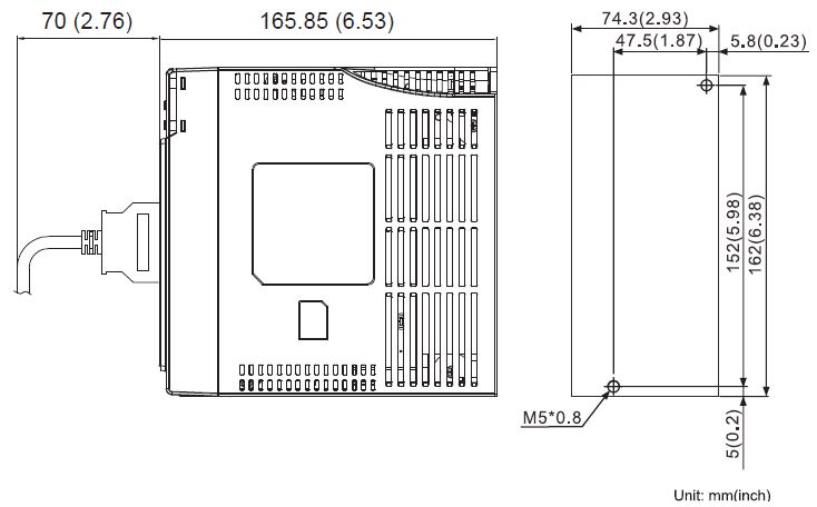 Kích thước ASD-E3-0721-L