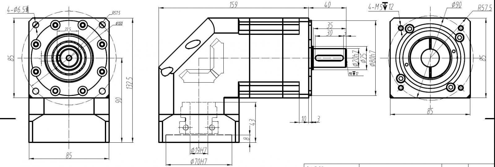Kích thước hợp số vuông góc LRXZ90-L1-10-S2-P2