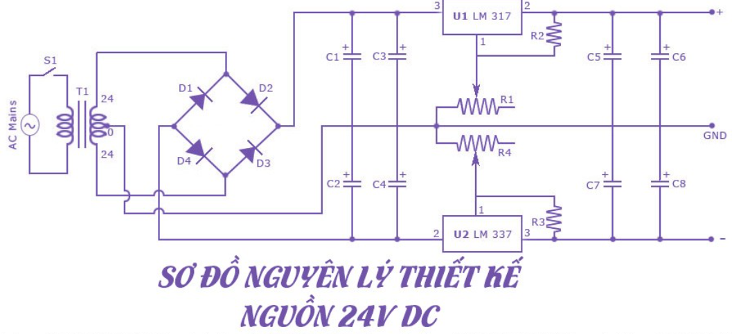 sơ đồ nguyên lý nguồn 24V